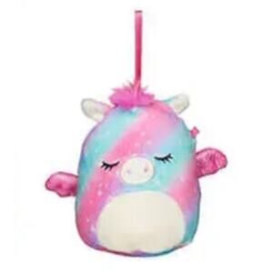 Squishmallow Faisah The Pegasus Tie Dye Stuffed Plush 4-inch Christmas Ornament
